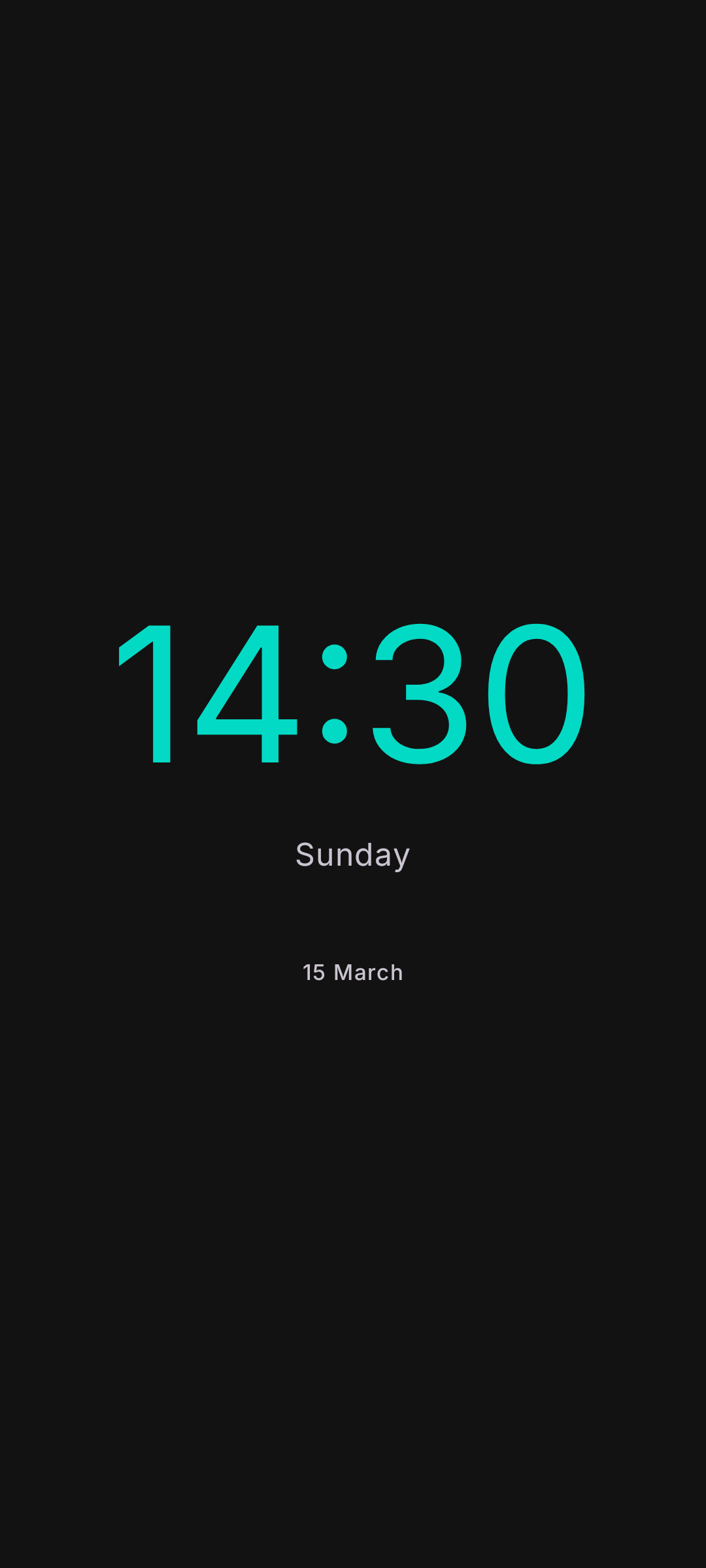 Home and Lock — Lock screen