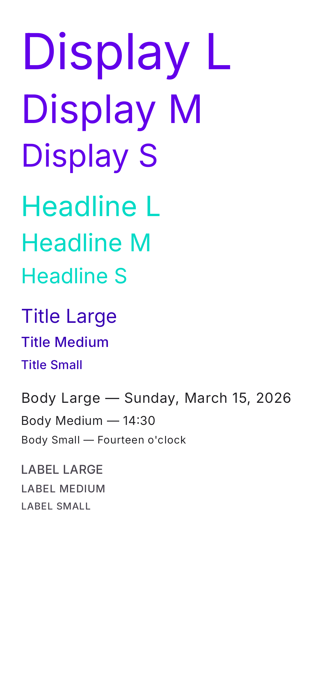 Typography Showcase
