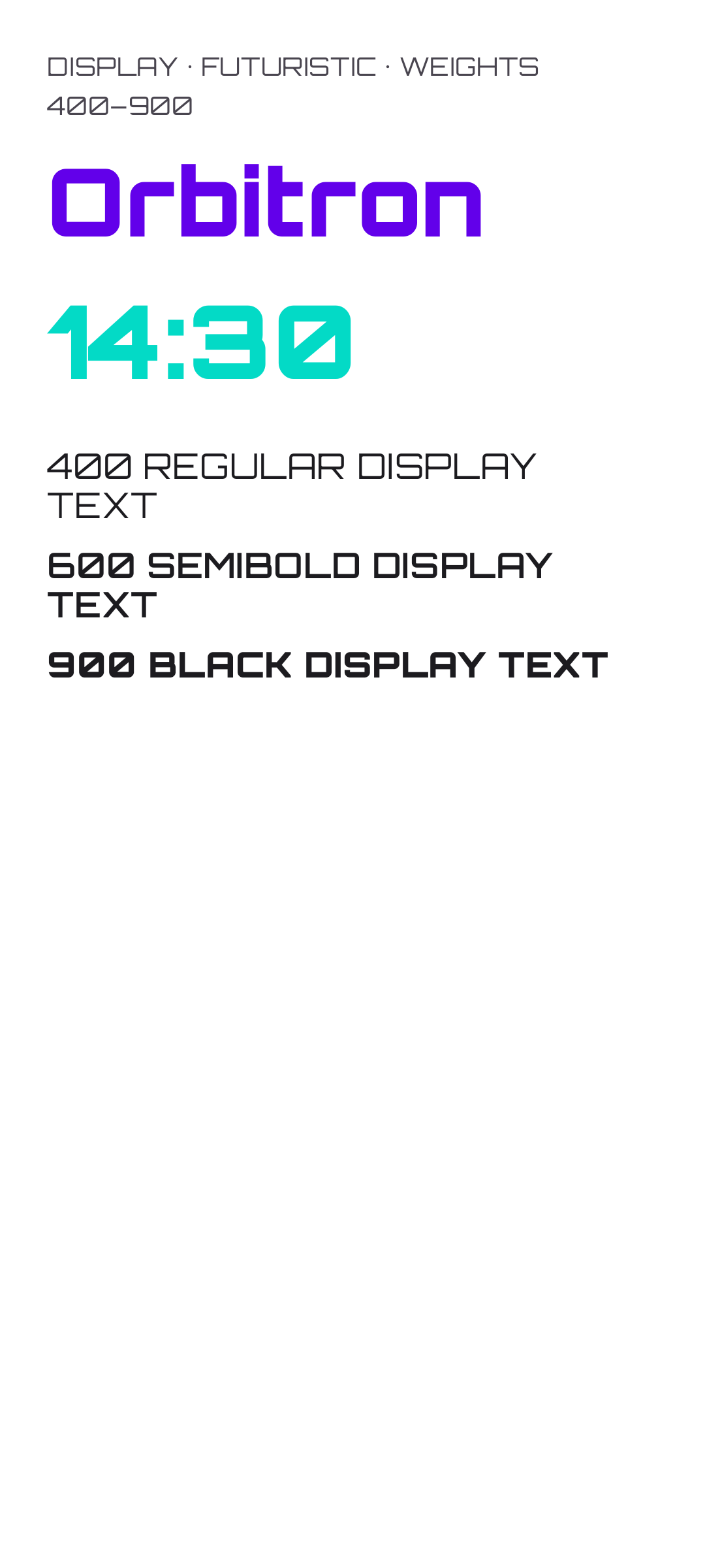 Typography Showcase — Home — page 4